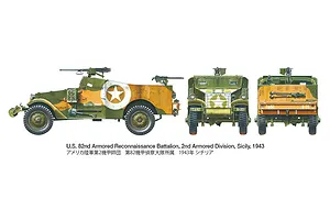 Tamiya 1/35 M3A1 Scout Car Scaled Plastic Model Kit image 134027