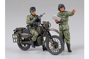 Tamiya 1/35 Japan Ground Self Defence Force Motorcycle Reconnaissance Set Scaled Plastic Model Kit image 134068