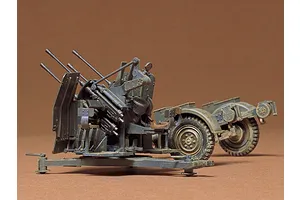 Tamiya 1/35 German 20mm MIT Sd. Ah. 52 Flakvierling 38 Scaled Plastic Model Kit image 134310