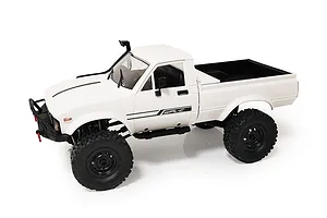 WPL C24-1 Upgraded RC Rock Crawler Electric 4WD 1/16 Scale RTR with Headlights - White image 134369