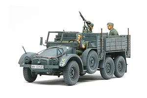 Tamiya 1/35 German Krupp Protze 6x4 Personnel Carrier (Kfz.70) Truck Scaled Plastic Model Kit image 134684