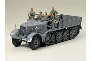 Tamiya 1/35 German Schwerer Zugkraftwagen 18 Ton Famo Half-Track (Sd.Kfz.9) Scaled Plastic Model Kit image 134692