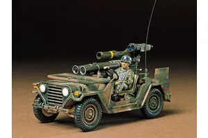 Tamiya 1/35 U.S. M151A2 with Tow Missile Launcher (M220 Tracking System) Truck Scaled Plastic Model Kit image 2