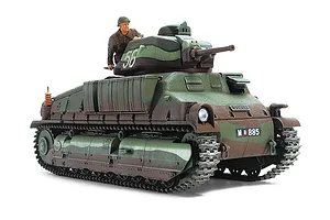 Tamiya 1/35 French Medium Somua S35 Tank Scaled Plastic Model Kit image 134733