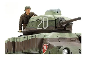 Tamiya 1/35 French Medium Somua S35 Tank Scaled Plastic Model Kit image 134737