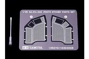 Tamiya 1/35 German Light Armoured 4x4 (Sd.Kfz.222) North African Campaign Scaled Plastic Model Kit image 134748