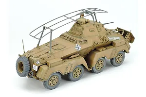 Tamiya 1/35 German Schwerer Panzerspahwagen 8-Rad Afrika Korps (Sd.Kfz. 232) Heavy Armoured Car Scaled Plastic Model Kit image 134764