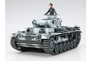 Tamiya 1/35 German Panzerkampfwagen III Ausf.N (Sd.Kfz.141/2) Tank Scaled Plastic Model Kit image 134770