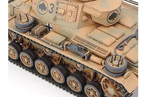 Tamiya 1/35 German Panzerkampfwagen III Ausf.N (Sd.Kfz.141/2) Tank Scaled Plastic Model Kit image 134776