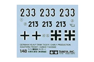 Tamiya 1/48 German Heavy Tank Tiger I Early Production Scaled Plastic Model Kit image 134901