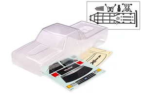 Traxxas 1/5 X-Monster Ford F-150 Heavy Duty Unpainted Body Shell - Clear