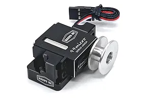 Reefs RC Aluminium 99Micro Micro 8.3kg 8.4V Coreless Metal Gear Winch Servo with Spool - Black image 134958