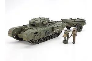 Tamiya 1/35 British Churchill Crocodile (Mk.VII) Tank Scaled Plastic Model Kit image 134996