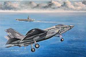Trumpeter 1/32 Lockheed Martin F-35C Lightning II Scaled Plastic Model Kit image 135356