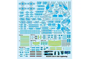 Trumpeter 1/32 Lockheed Martin F-35C Lightning II Scaled Plastic Model Kit image 135363