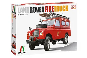 Italeri 1/24 Land Rover Fire Truck Scaled Plastic Model Kit image 135369