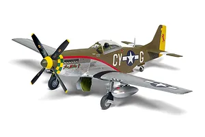Airfix 1/48 North American P-51D Mustang Fighter Aircraft Scaled Plastic Model Kit image 135425