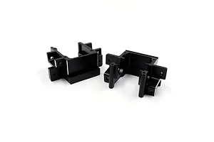 Yeah Racing Aluminium Front and Rear Bulkhead 2Pcs - Black image 135462