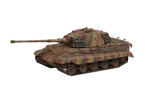 Revell 1/72 Tiger II Ausf. B with Production Barrell Tank Scaled Plastic Model Set image 135541