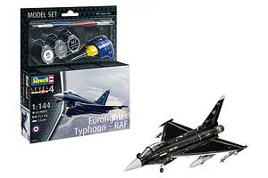 Revell 1/144 Eurofighter Typhoon-RAF Fighter Scaled Plastic Model Starter Kit