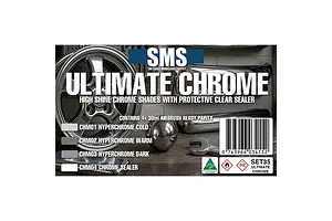 Scale Modellers Supply Ultimate Chrome Colour Set 4Pcs image 135592
