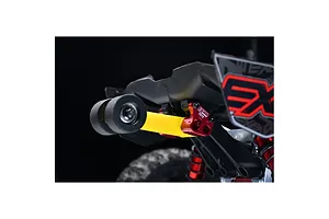 GPM Special Rear Wing Mount with Wheelie Bar Set - Silver/Yellow image 135647