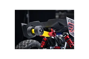 GPM Special Rear Wing Mount with Wheelie Bar Set - Silver/Yellow image 135648