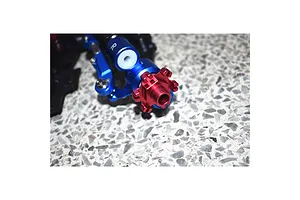 GPM Aluminium 17mm Wheel Hexes +6mm Off-Set 2Pcs - Orange image 135718