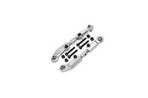GPM Aluminium and Stainless Steel Adjustable Steering Linkages 2Pcs - Silver