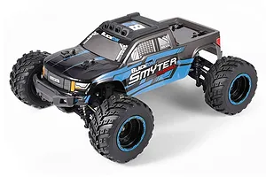 BlackZon Smyter MT Turbo RC Monster Truck Electric Brushless 4WD 1/12 Scale RTR - Blue image 135950