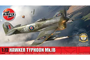 Airfix 1/72 Hawker Typhoon Mk.IB Fighter Jet Scaled Plastic Model Kit image 135975