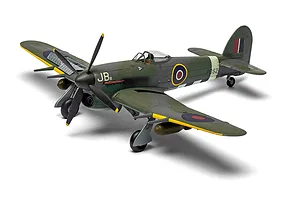 Airfix 1/72 Hawker Typhoon Mk.IB Fighter Jet Scaled Plastic Model Kit image 135979
