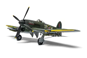 Airfix 1/72 Hawker Typhoon Mk.IB Fighter Jet Scaled Plastic Model Kit image 135981