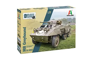 Italeri 1/35 M-8 Greyhound Armoured Vehicle Scaled Plastic Model Kit image 135991