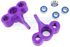 RPM Purple T/E-Maxx Steering Hub Set image 13606