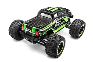 BlackZon Slyder MT RC Monster Truck Electric 4WD 1/16 Scale RTR - Green image 136061