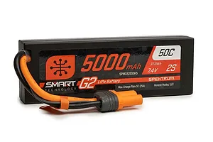 Spektrum G2 7.4V 5000mAh 50C 2S Hard Case LiPo Battery image 136240