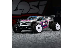 Losi Micro-T RC Stadium Truck Electric 2WD 1/28 Scale RTR - Silver image 136273