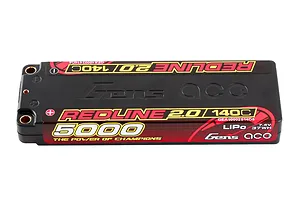 Gens Ace Redline 2.0 7.4V 5000mAh 140C Hard Case LiPo Battery image 136318