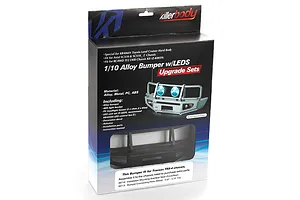 Killerbody Matte-Black Aluminium 1/10 TRX-4 Bumper Upgrade Set w/ LEDS image 136325