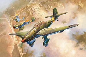 Trumpeter 1/24 Junkers Ju-87B-2 Stuka Bomber Scaled Plastic Model Kit image 136344