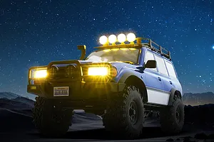 FMS FCX10 Pro Toyota Land Cruiser LC80 RS V2 RC Rock Crawler Electric Brushless 4WD 1/10 Scale RTR - Blue image 136954