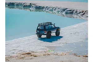 FMS FCX10 Pro Toyota Land Cruiser LC80 RS V2 RC Rock Crawler Electric Brushless 4WD 1/10 Scale RTR - Blue image 136959