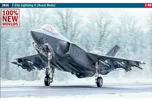 Italeri 1/48 F-35A Lightning II "Beast Mode" Jet Scaled Plastic Model Kit