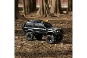 FMS FCX18 Toyota Land Cruiser 80 RC Rock Crawler Electric Brushless 4WD 1/18 Scale RTR - Black image 137279