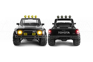 HPI Venture18 Flux-T 1985 Toyota Hilux SR5 RC Rock Crawler Electric Brushless 4WD 1/18 Scale RTR - Black image 137674