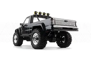 HPI Venture18 Flux-T 1985 Toyota Hilux SR5 RC Rock Crawler Electric Brushless 4WD 1/18 Scale RTR - Black image 137676