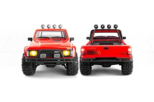 HPI Venture18 Flux-T 1985 Toyota Hilux SR5 RC Rock Crawler Electric Brushless 4WD 1/18 Scale RTR - Red image 137694