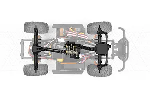 HPI Venture18 Flux-T 1985 Toyota Hilux SR5 RC Rock Crawler Electric Brushless 4WD 1/18 Scale RTR - Red image 137701