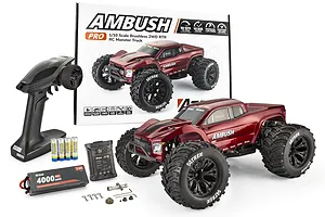 Atrek Ambush Pro RC Monster Truck Electric Brushless 2WD 1/10 Scale RTR image 138129